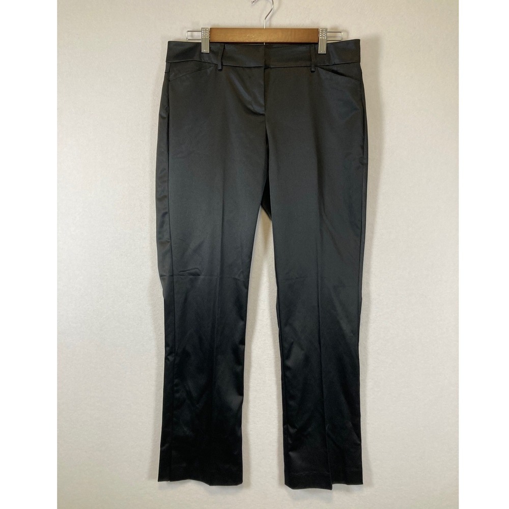 Officecore New York & Company NWT Women 6 Stretch Satin Straight Dress Pants